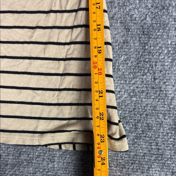 Cable & Gauge Beige and Black Striped Top - Picture 5 of 5